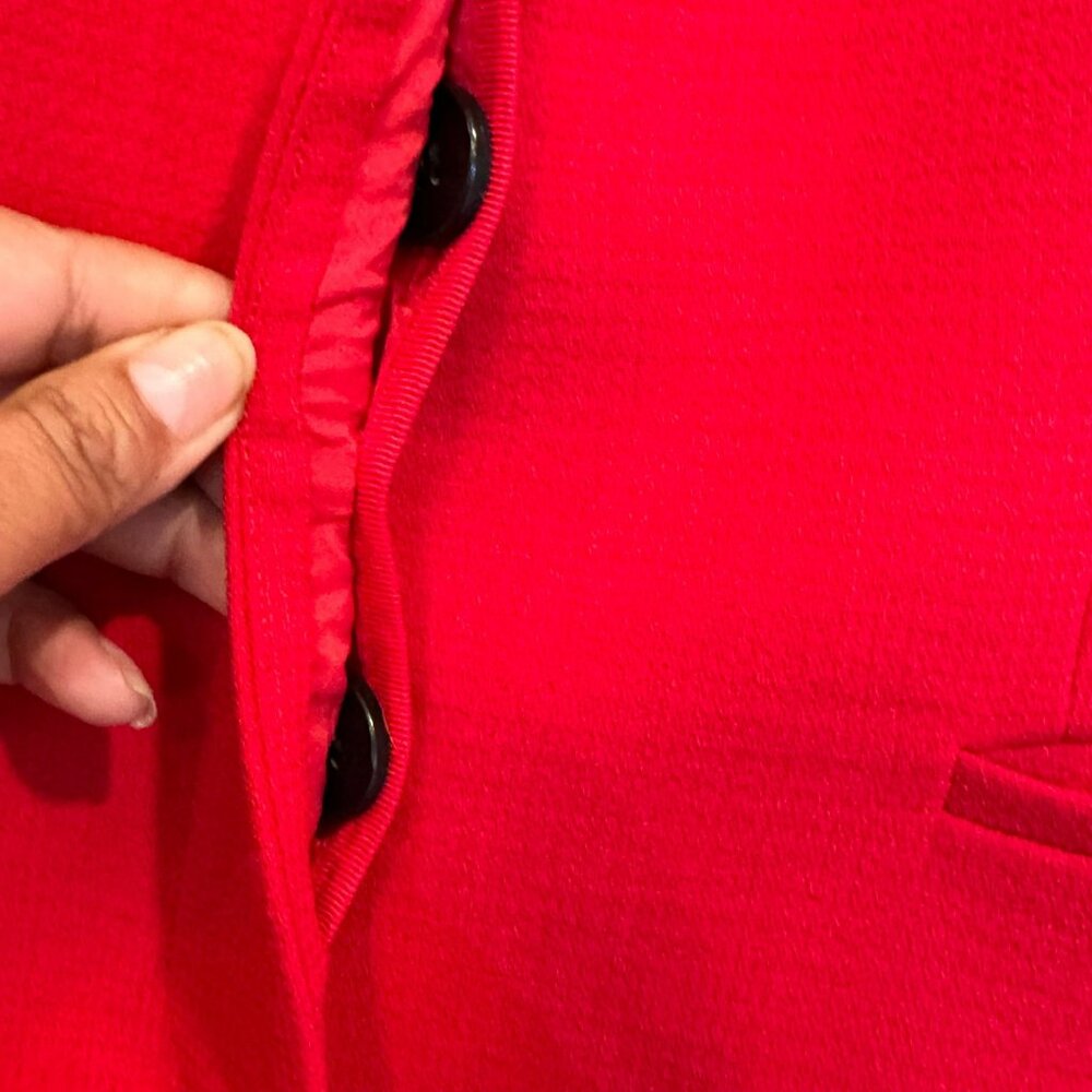 ✨Ann Taylor Size 4/ Women's Red Elegant Long sleeve Blazer Jacket✨ - Picture 6 of 8